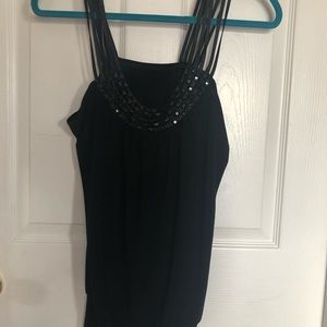 Black spaghetti strap top